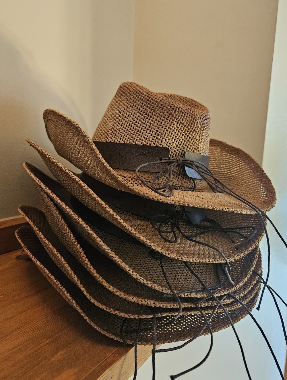 Reseller LOT! 6 Boho Western Cowgirl Straw Sun Hats - Picture 11 of 11